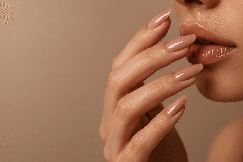 Russian manicure finish
